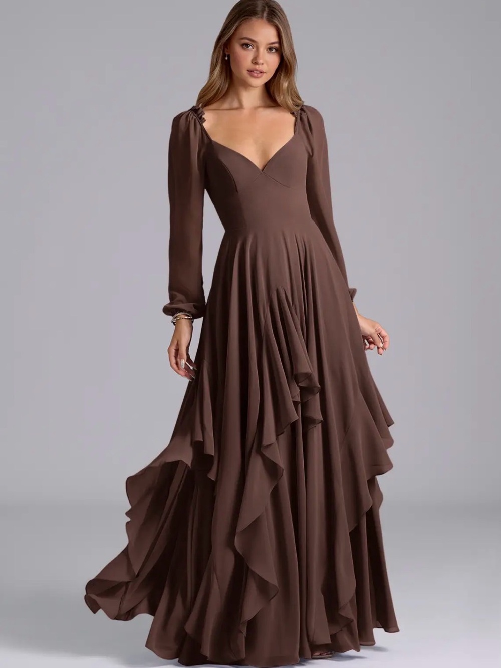Azazie Karan Ganache Dress